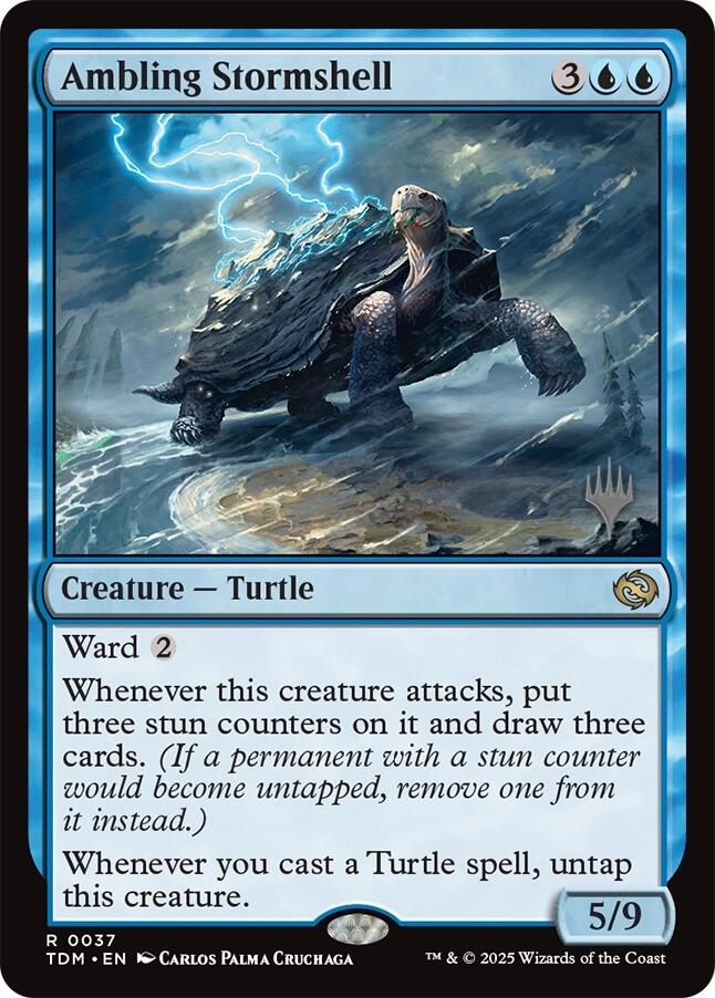 Ambling Stormshell [Tarkir: Dragonstorm Promos] | The CG Realm