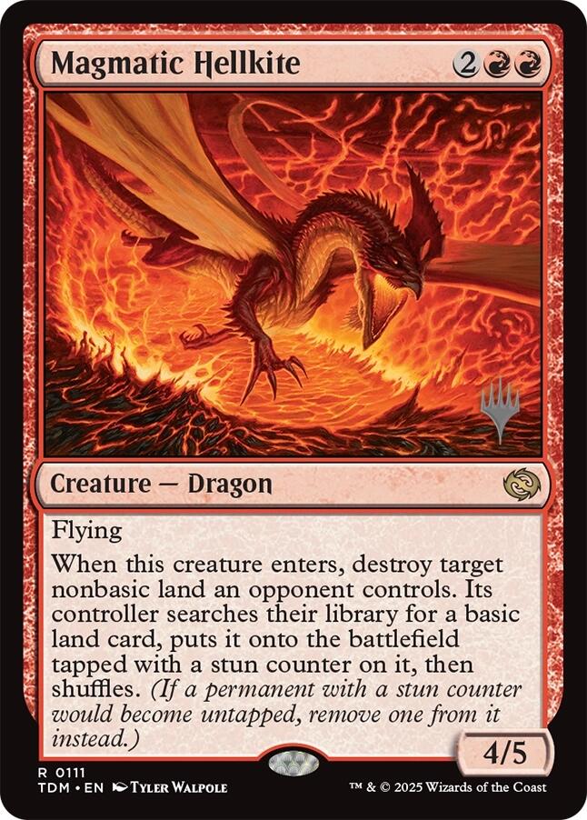 Magmatic Hellkite [Tarkir: Dragonstorm Promos] | The CG Realm