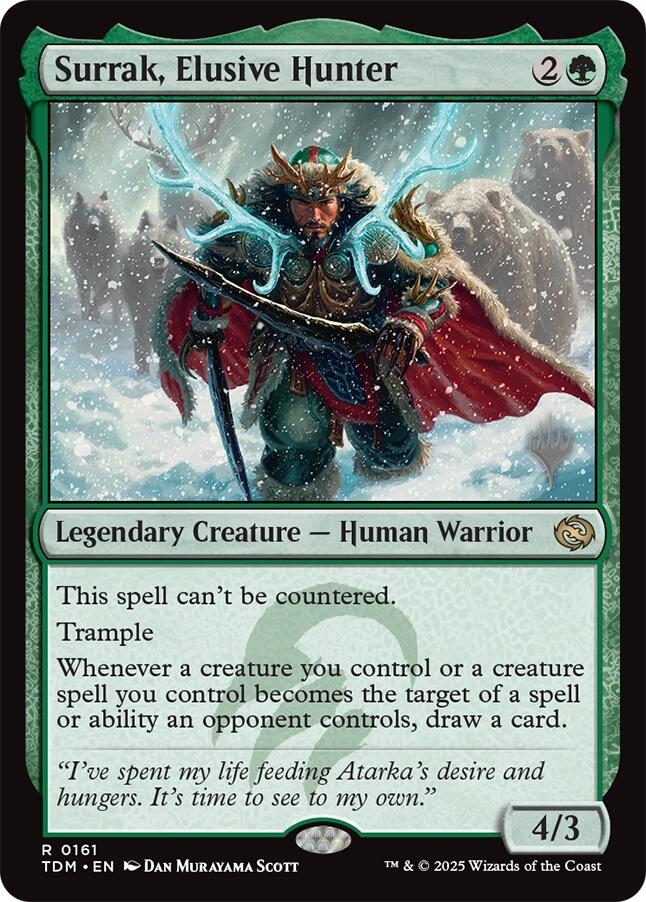 Surrak, Elusive Hunter [Tarkir: Dragonstorm Promos] | The CG Realm