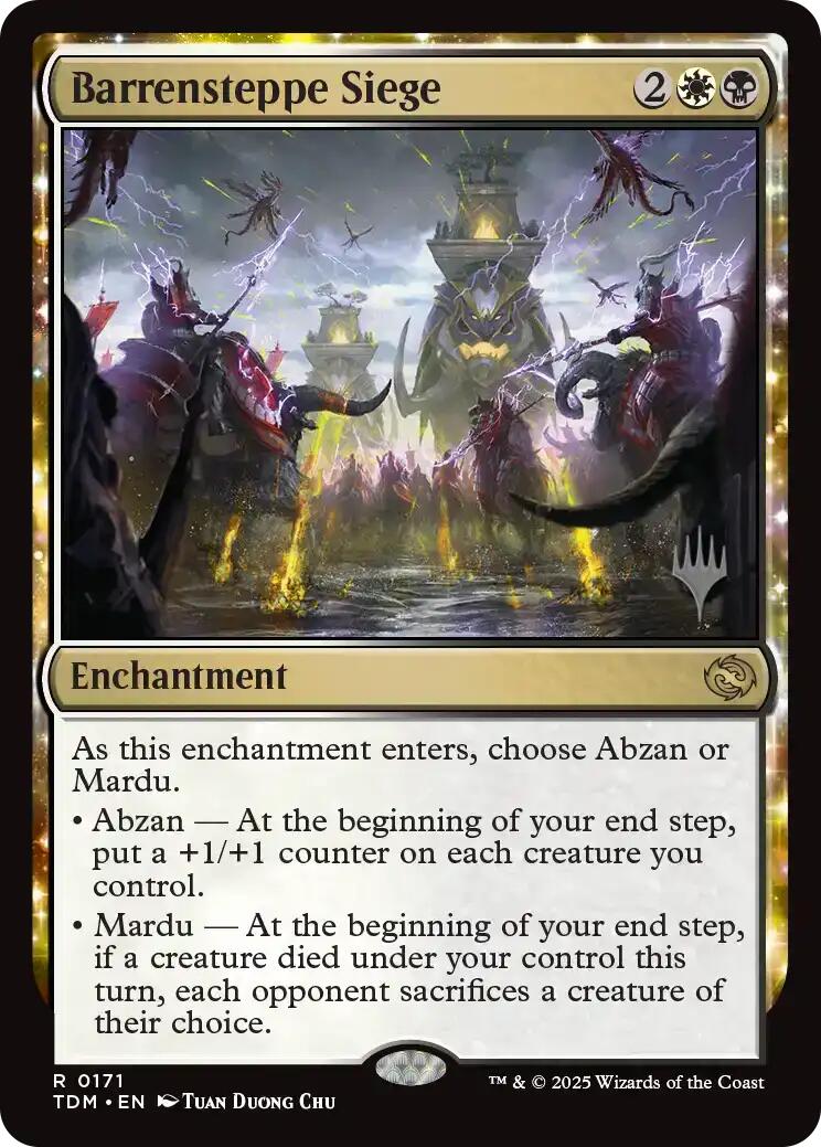Barrensteppe Siege [Tarkir: Dragonstorm Promos] | The CG Realm