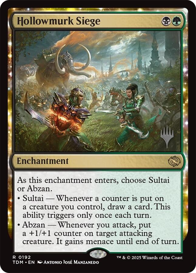 Hollowmurk Siege [Tarkir: Dragonstorm Promos] | The CG Realm