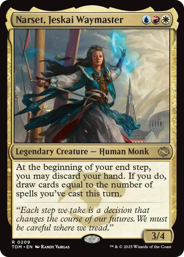 Narset, Jeskai Waymaster [Tarkir: Dragonstorm Promos] | The CG Realm