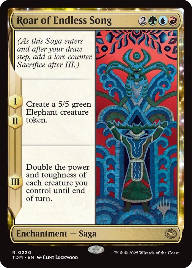 Roar of Endless Song [Tarkir: Dragonstorm Promos] | The CG Realm