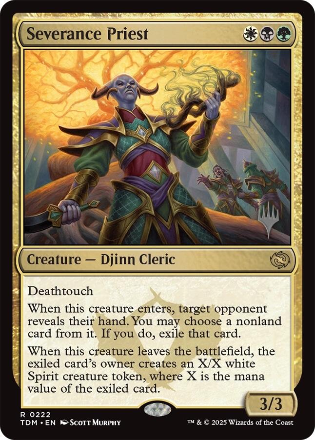 Severance Priest [Tarkir: Dragonstorm Promos] | The CG Realm