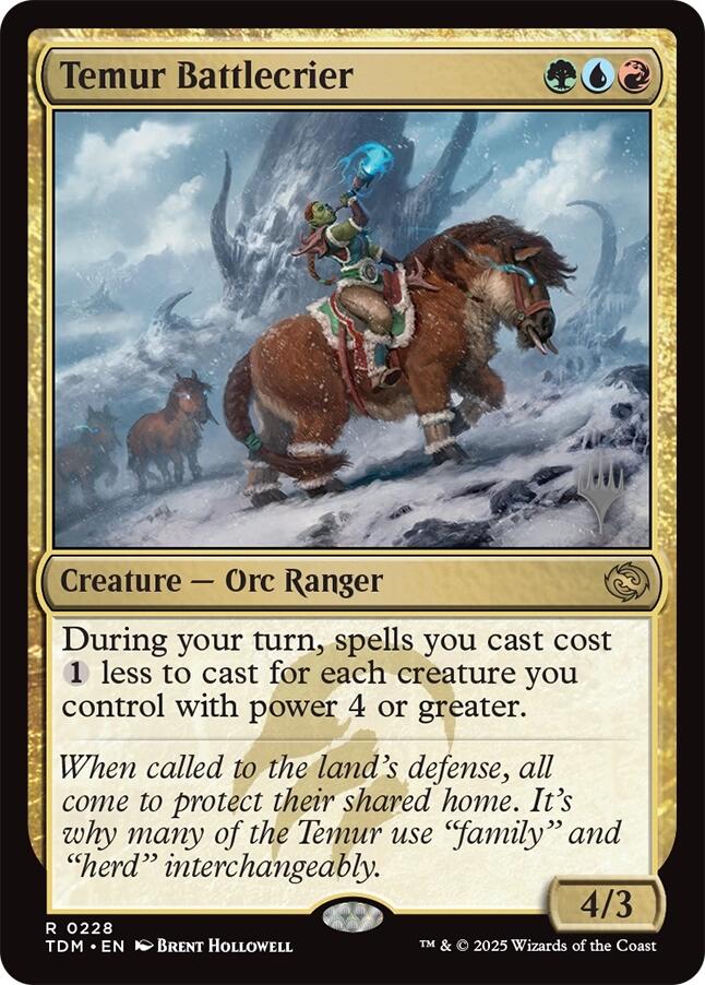 Temur Battlecrier [Tarkir: Dragonstorm Promos] | The CG Realm