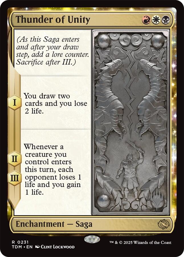 Thunder of Unity [Tarkir: Dragonstorm Promos] | The CG Realm