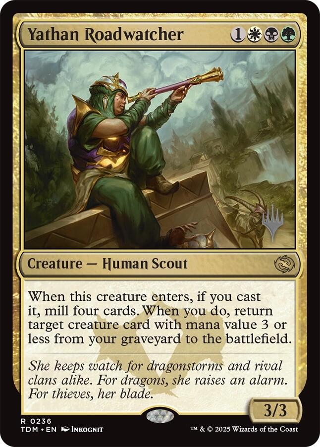 Yathan Roadwatcher [Tarkir: Dragonstorm Promos] | The CG Realm