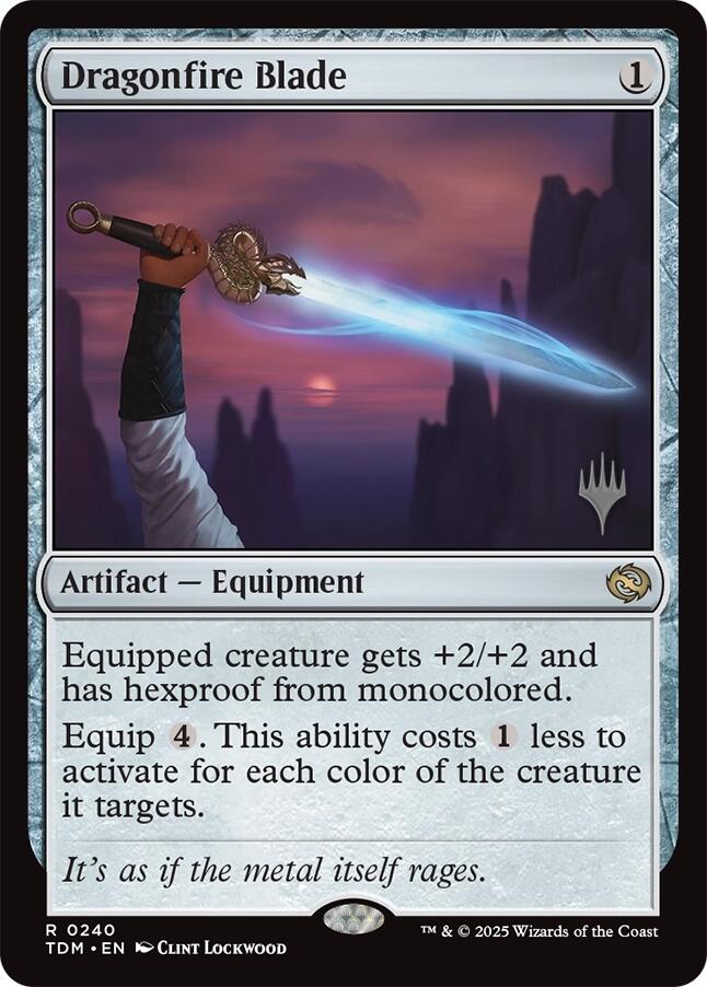 Dragonfire Blade [Tarkir: Dragonstorm Promos] | The CG Realm