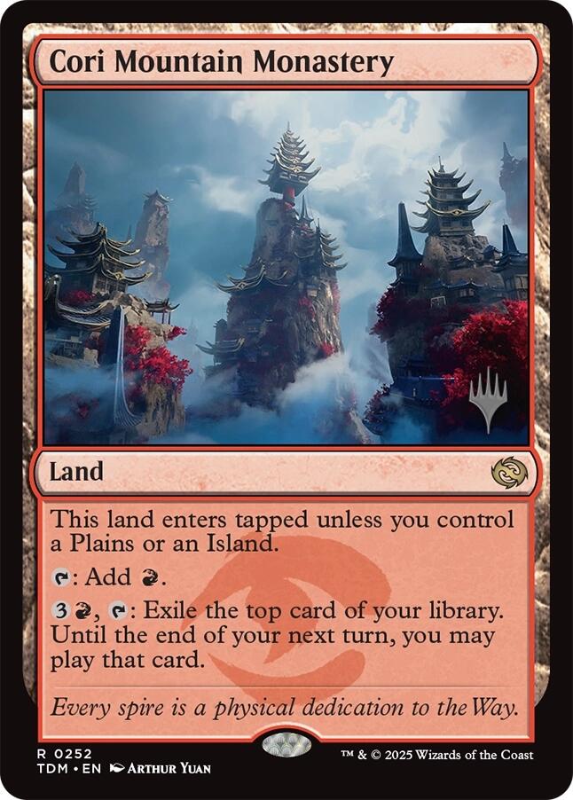 Cori Mountain Monastery [Tarkir: Dragonstorm Promos] | The CG Realm
