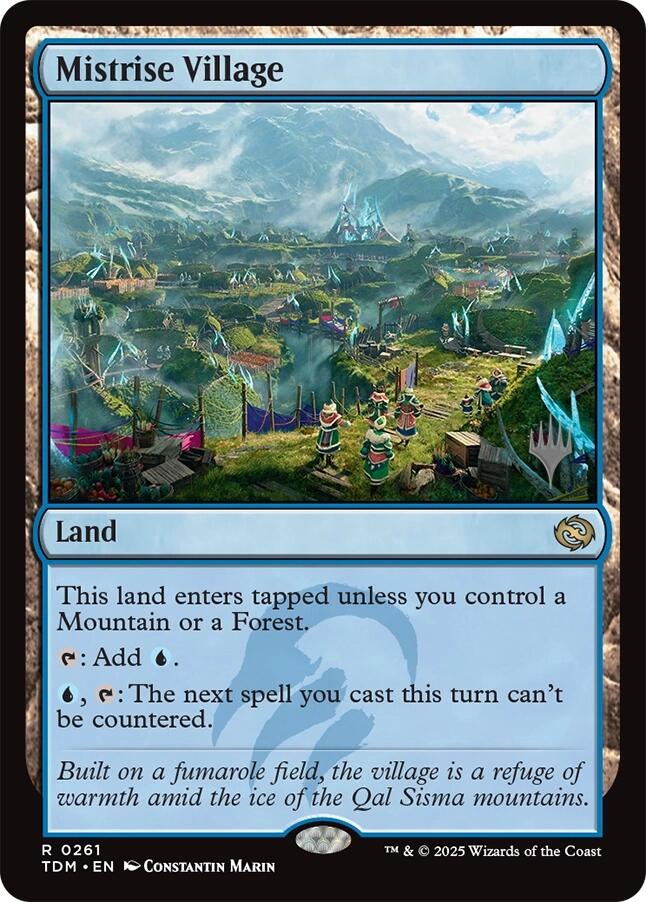 Mistrise Village [Tarkir: Dragonstorm Promos] | The CG Realm