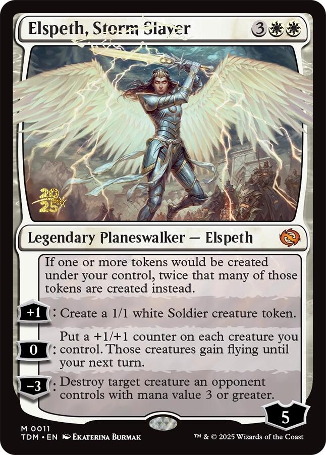 Elspeth, Storm Slayer [Tarkir: Dragonstorm Prerelease Promos] | The CG Realm