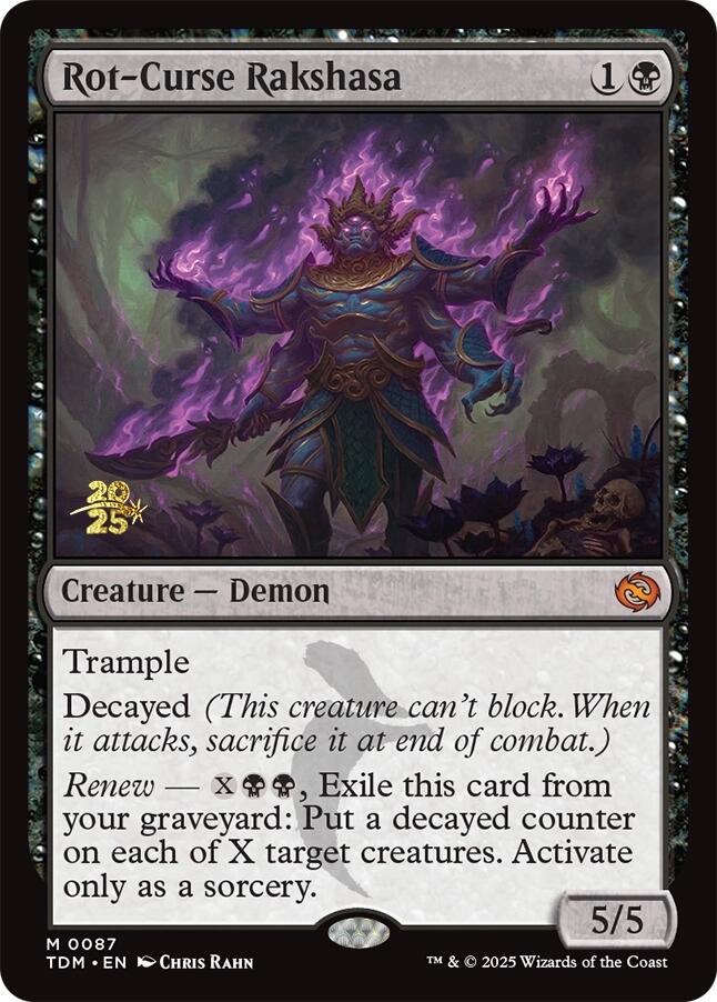 Rot-Curse Rakshasa [Tarkir: Dragonstorm Prerelease Promos] | The CG Realm