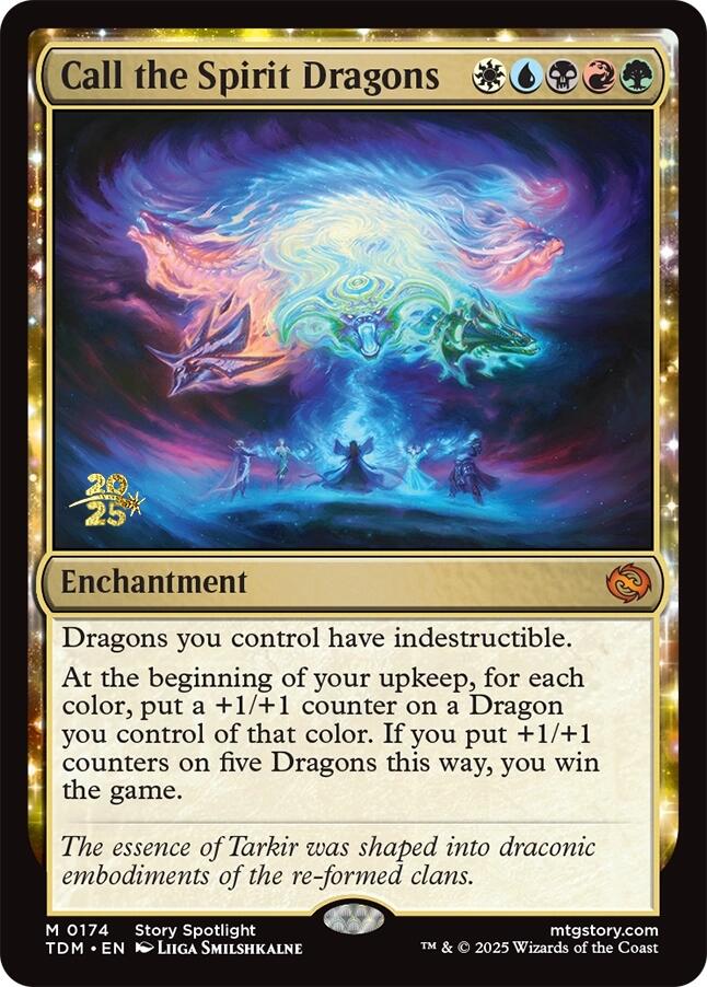 Call the Spirit Dragons [Tarkir: Dragonstorm Prerelease Promos] | The CG Realm