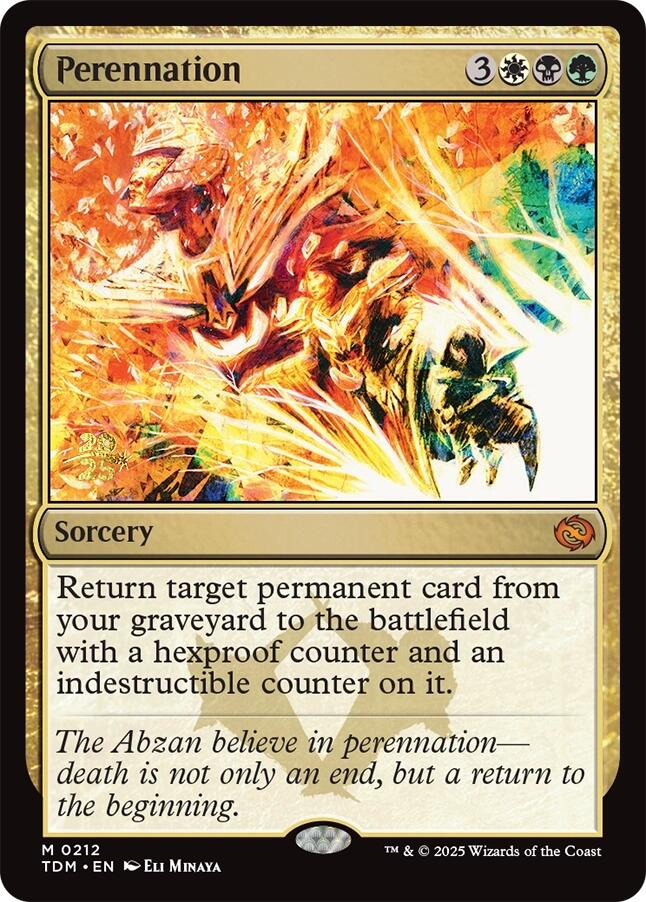 Perennation [Tarkir: Dragonstorm Prerelease Promos] | The CG Realm