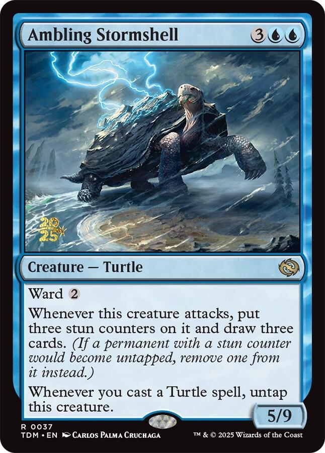 Ambling Stormshell [Tarkir: Dragonstorm Prerelease Promos] | The CG Realm