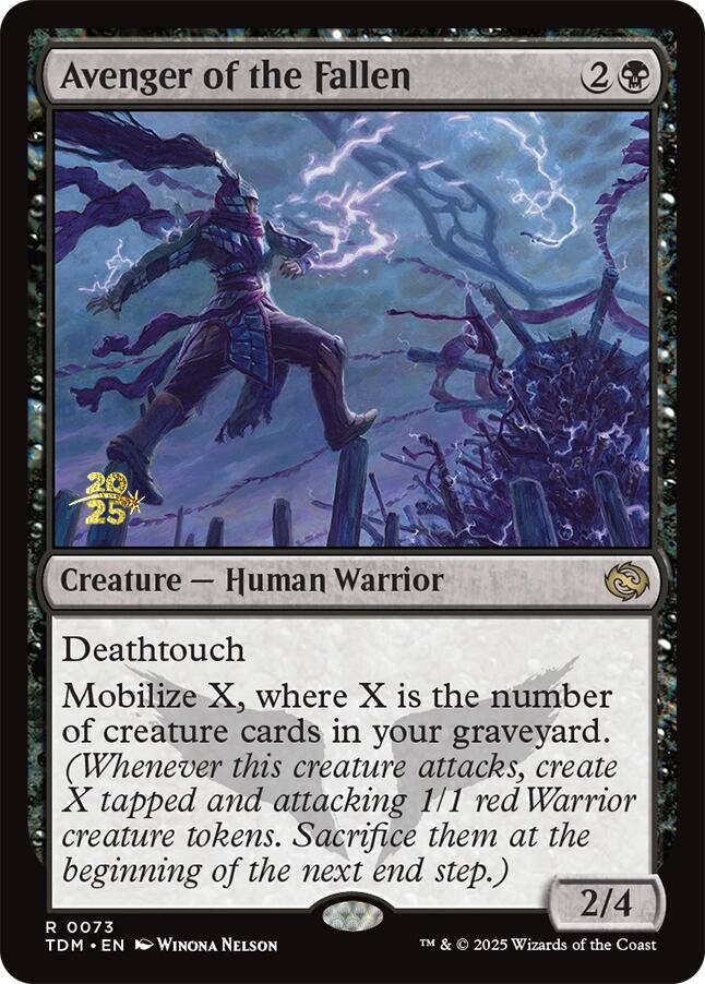 Avenger of the Fallen [Tarkir: Dragonstorm Prerelease Promos] | The CG Realm