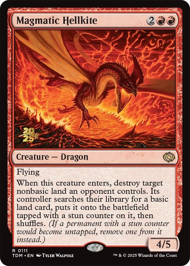 Magmatic Hellkite [Tarkir: Dragonstorm Prerelease Promos] | The CG Realm