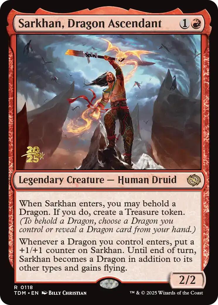 Sarkhan, Dragon Ascendant [Tarkir: Dragonstorm Prerelease Promos] | The CG Realm