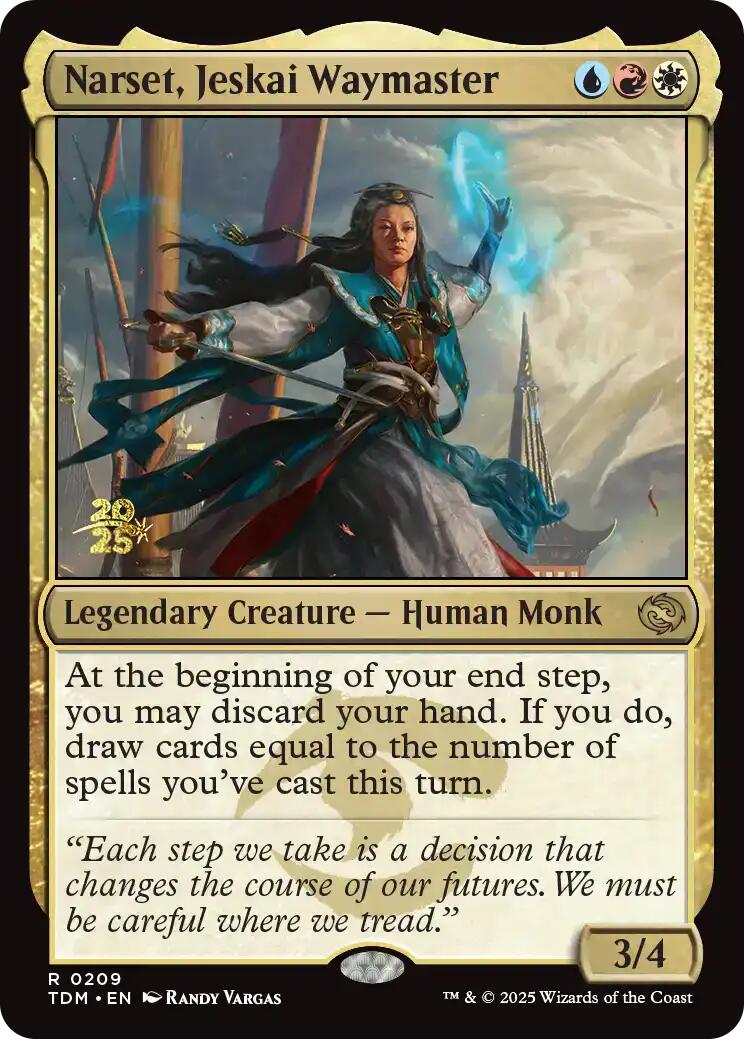 Narset, Jeskai Waymaster [Tarkir: Dragonstorm Prerelease Promos] | The CG Realm