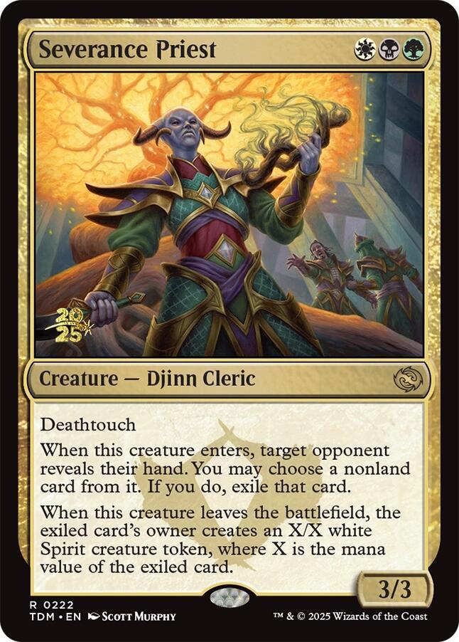 Severance Priest [Tarkir: Dragonstorm Prerelease Promos] | The CG Realm