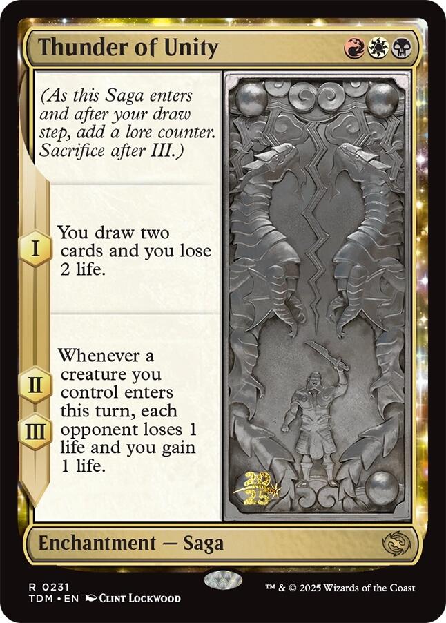 Thunder of Unity [Tarkir: Dragonstorm Prerelease Promos] | The CG Realm