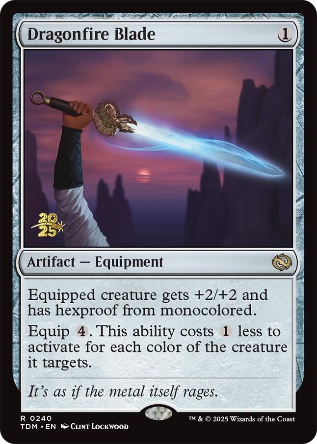 Dragonfire Blade [Tarkir: Dragonstorm Prerelease Promos] | The CG Realm