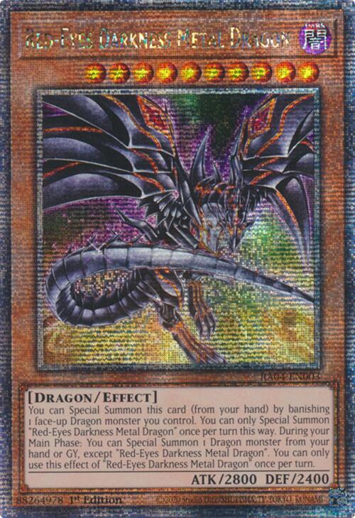 Red-Eyes Darkness Metal Dragon (Alternate Art) [RA04-EN003] Quarter Century Secret Rare | The CG Realm