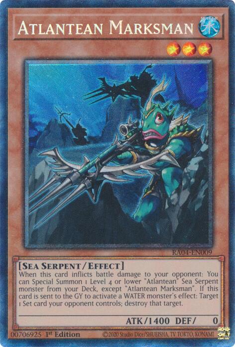 Atlantean Marksman [RA04-EN009] Prismatic Collector's Rare | The CG Realm