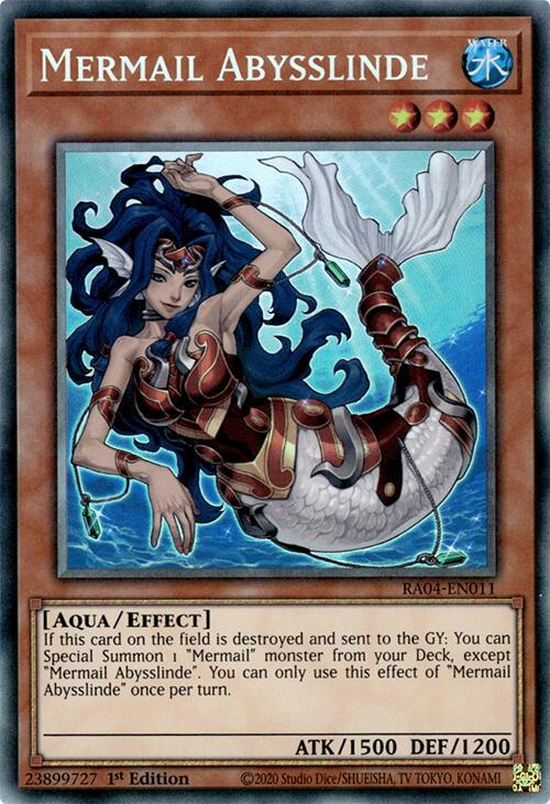 Mermail Abysslinde [RA04-EN011] Prismatic Collector's Rare | The CG Realm