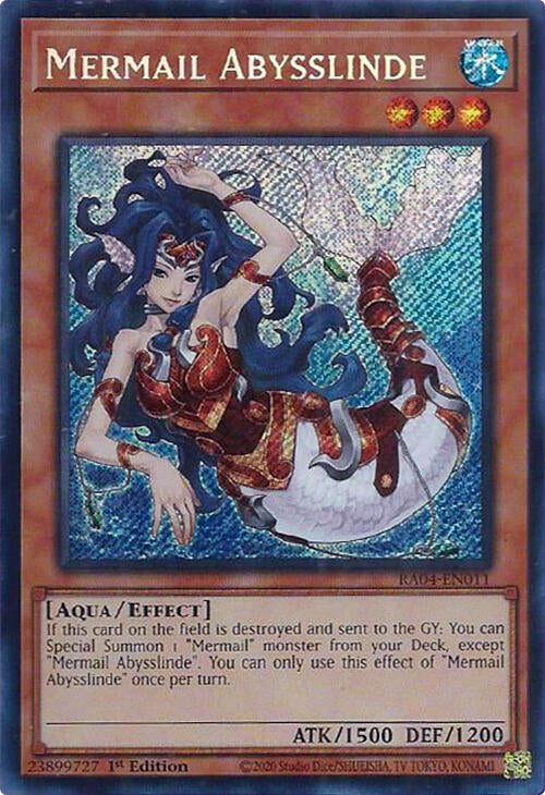 Mermail Abysslinde [RA04-EN011] Secret Rare | The CG Realm