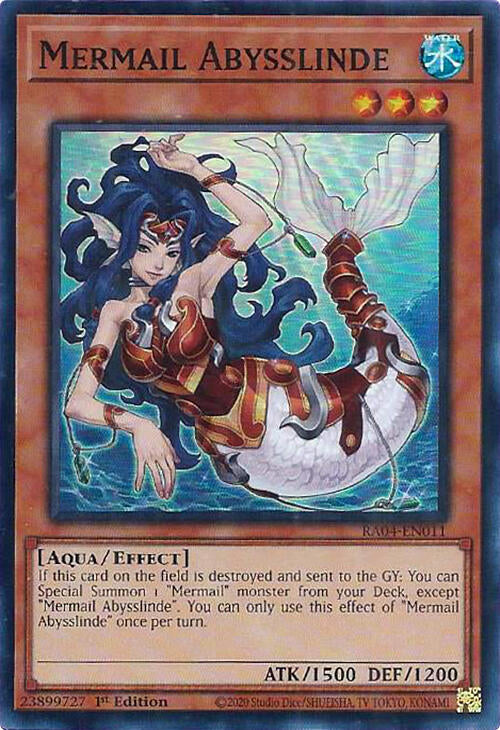 Mermail Abysslinde [RA04-EN011] Super Rare | The CG Realm