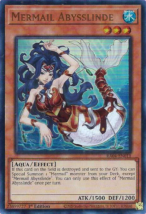 Mermail Abysslinde [RA04-EN011] Ultra Rare | The CG Realm