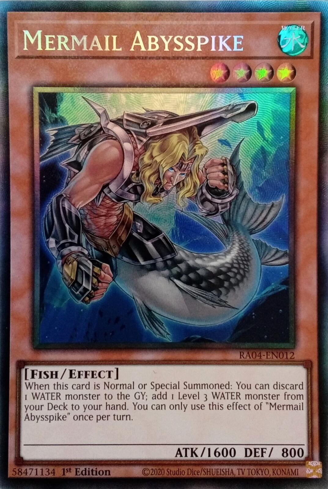 Mermail Abysspike [RA04-EN012] Prismatic Collector's Rare | The CG Realm