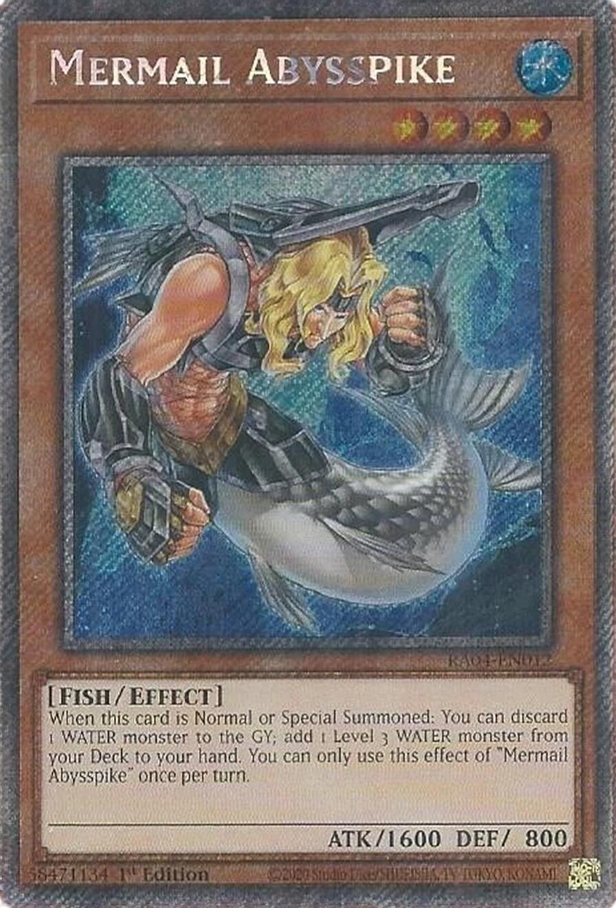 Mermail Abysspike [RA04-EN012] Platinum Secret Rare | The CG Realm