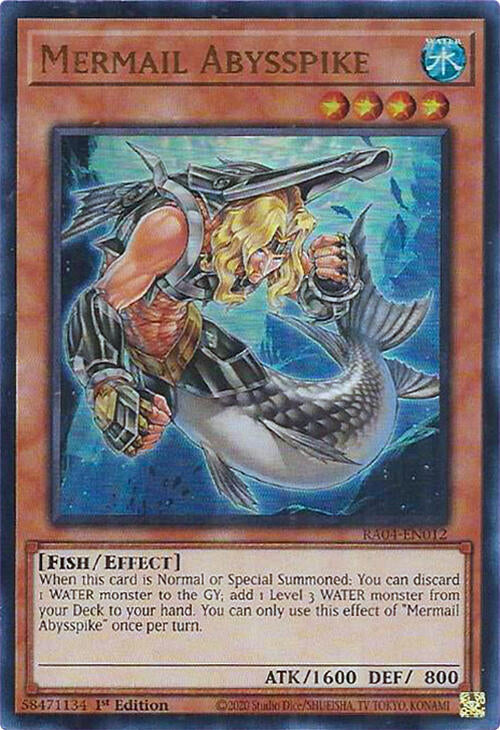 Mermail Abysspike [RA04-EN012] Ultra Rare | The CG Realm