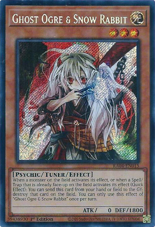 Ghost Ogre & Snow Rabbit [RA04-EN015] Secret Rare | The CG Realm