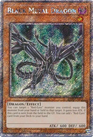 Black Metal Dragon [RA04-EN016] Platinum Secret Rare | The CG Realm