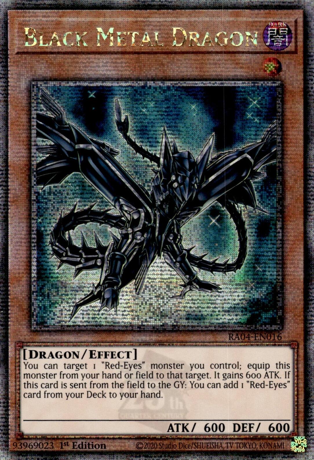 Black Metal Dragon [RA04-EN016] Quarter Century Secret Rare | The CG Realm