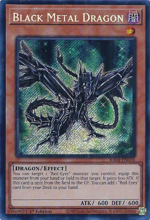 Black Metal Dragon [RA04-EN016] Secret Rare | The CG Realm
