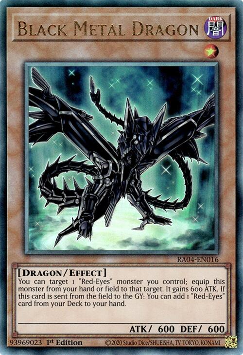 Black Metal Dragon [RA04-EN016] Prismatic Ultimate Rare | The CG Realm