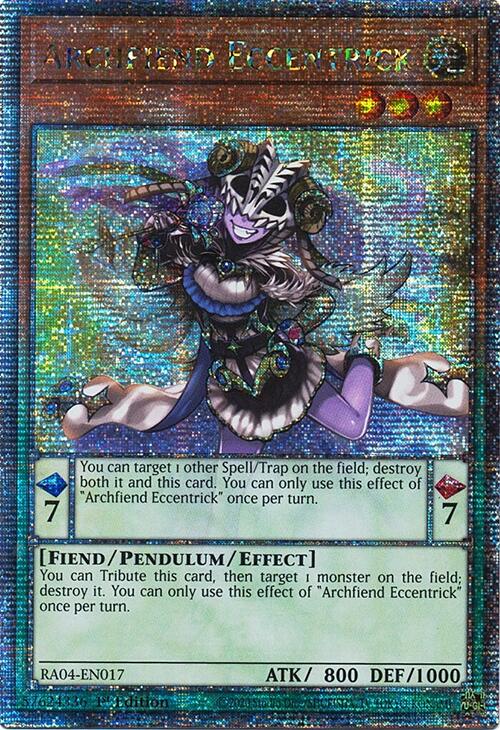 Archfiend Eccentrick [RA04-EN017] Quarter Century Secret Rare | The CG Realm