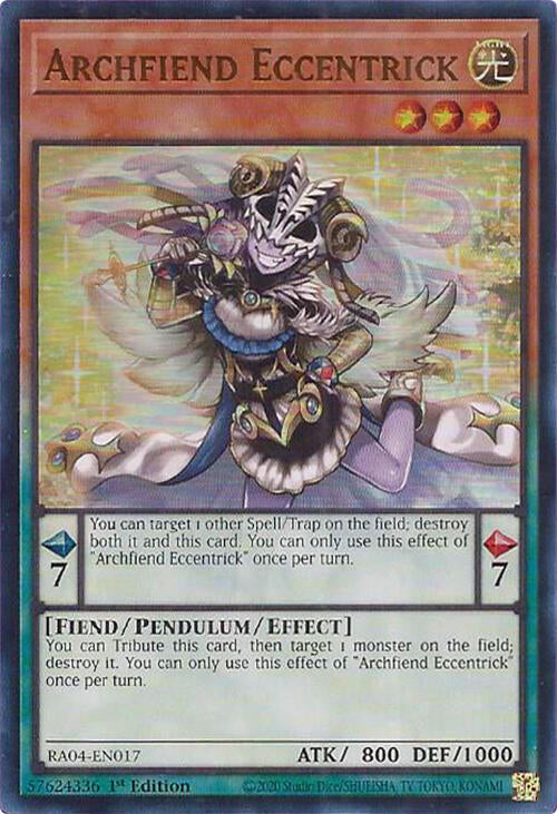 Archfiend Eccentrick [RA04-EN017] Ultra Rare | The CG Realm