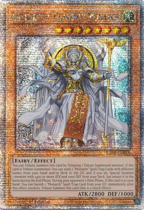 Ehther the Heavenly Monarch [RA04-EN018] Quarter Century Secret Rare | The CG Realm