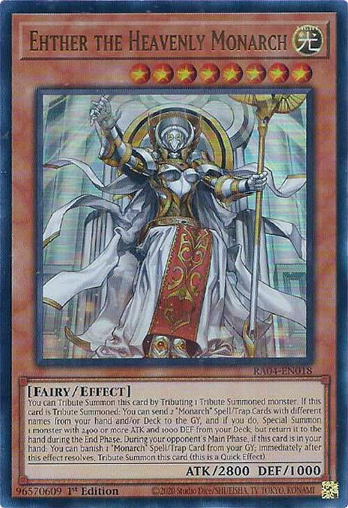 Ehther the Heavenly Monarch [RA04-EN018] Ultra Rare | The CG Realm