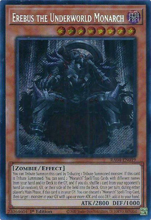 Erebus the Underworld Monarch [RA04-EN019] Secret Rare | The CG Realm