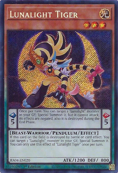 Lunalight Tiger [RA04-EN020] Secret Rare | The CG Realm