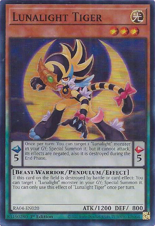 Lunalight Tiger [RA04-EN020] Super Rare | The CG Realm