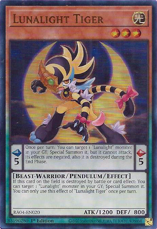 Lunalight Tiger [RA04-EN020] Ultra Rare | The CG Realm