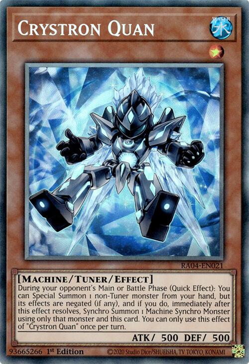 Crystron Quan [RA04-EN021] Prismatic Collector's Rare | The CG Realm