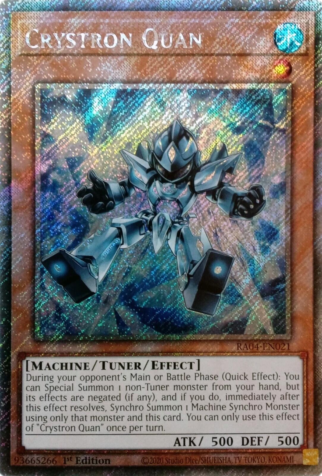 Crystron Quan [RA04-EN021] Platinum Secret Rare | The CG Realm